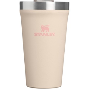 STANLEY Everyday Tumbler 16 oz | Press Fit Drink Through Lid | Beverage, Coffee, and Cocktail Cup | Insulated Stainless Steel Wine Glass | BPA-Free | Sunset Spiral(Champagne)