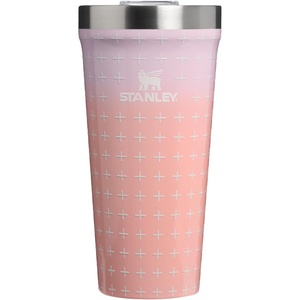 STANLEY Everyday Tumbler 16 oz | Press Fit Drink Through Lid | Beverage, Coffee, and Cocktail Cup | Insulated Stainless Steel Wine Glass | BPA-Free | Sunset Spiral(Sorbet Plus)