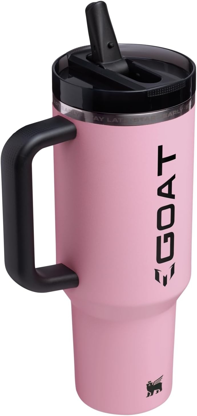 image:imageSTANLEY Quencher ProTour Flipstraw Tumbler 30 oz Caitlin Clark FutureMessi GOAT Pink