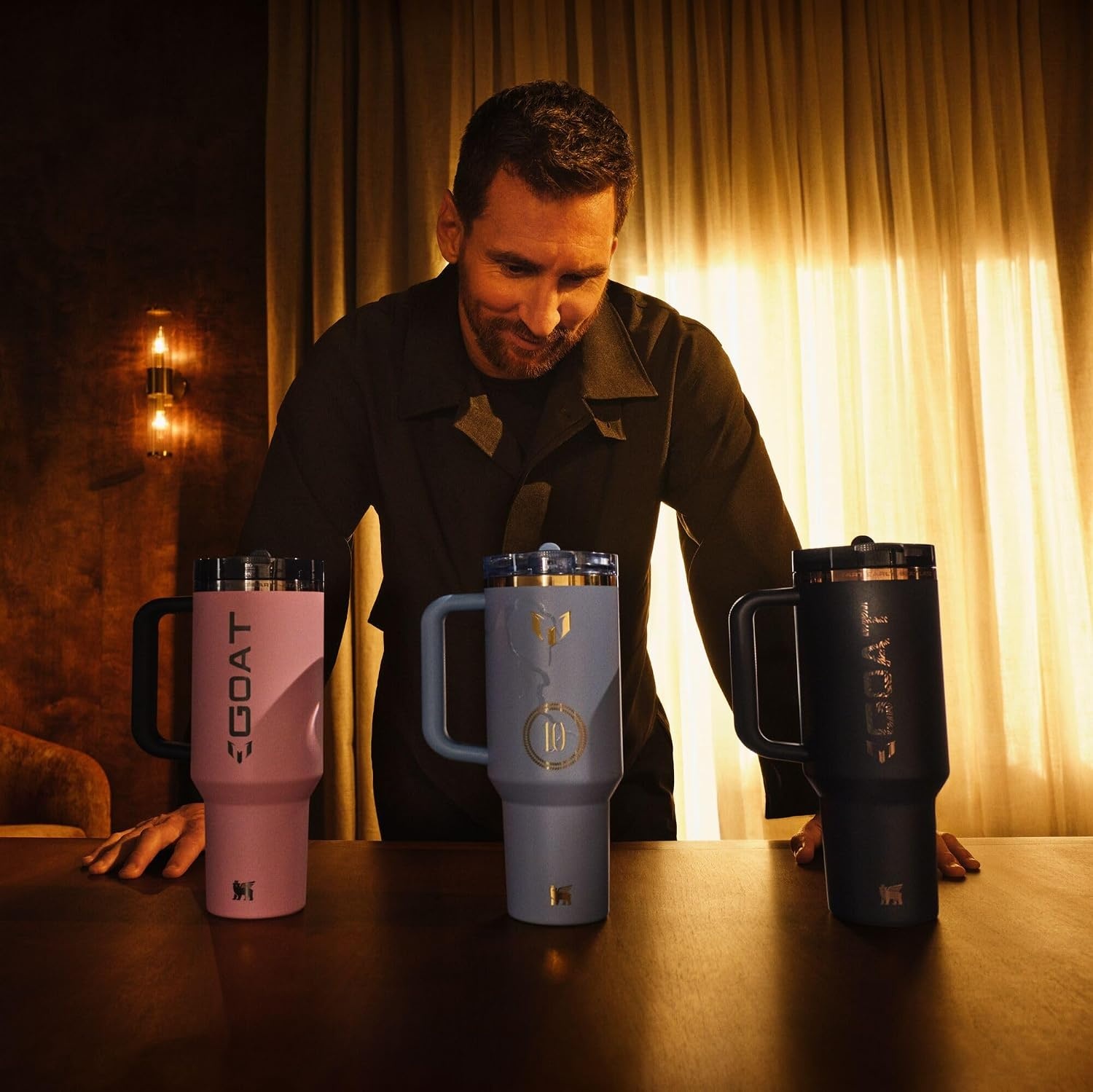 image:imageSTANLEY Quencher ProTour Flipstraw Tumbler 30 oz Caitlin Clark FutureMessi Goat Black