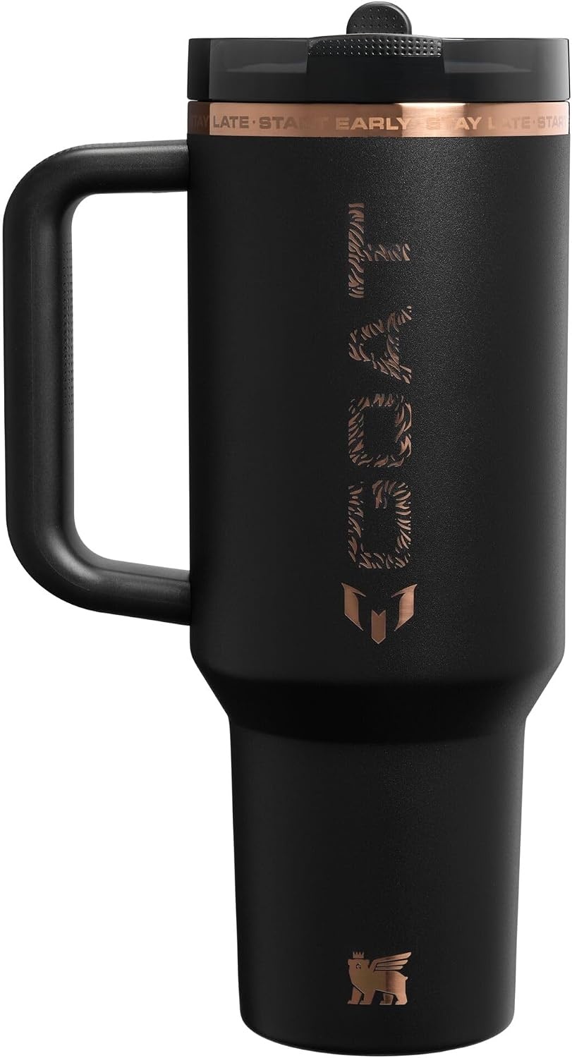 image:imageSTANLEY Quencher ProTour Flipstraw Tumbler 30 oz Caitlin Clark FutureMessi Goat Black