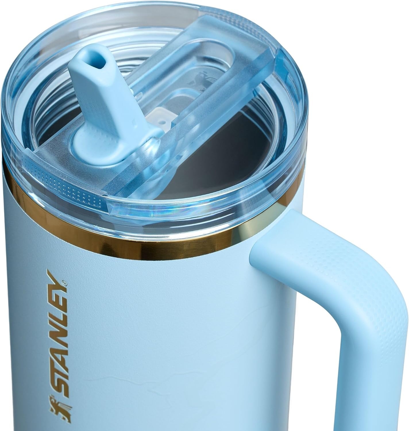 image:imageSTANLEY Quencher ProTour Flipstraw Tumbler 30 oz Caitlin Clark FutureMessi Striker Blue