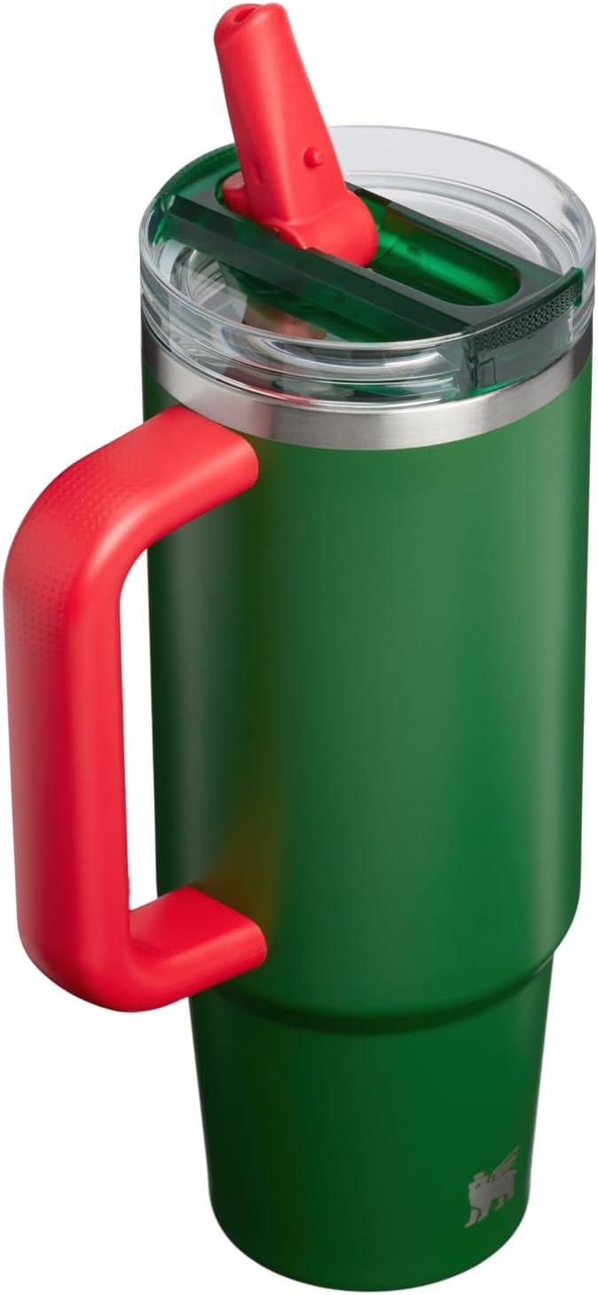 image:imageSTANLEY Quencher ProTour Flipstraw Tumbler 30 oz Caitlin Clark FutureTeam Dark Green Red
