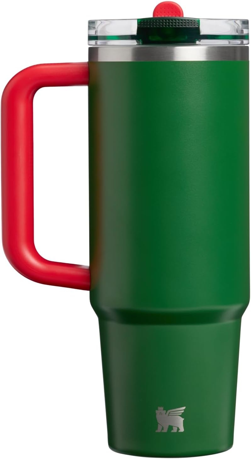 image:imageSTANLEY Quencher ProTour Flipstraw Tumbler 30 oz Caitlin Clark FutureTeam Dark Green Red