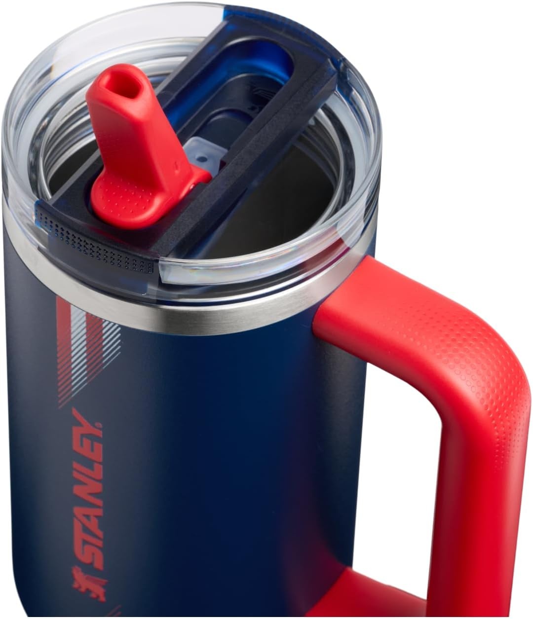image:imageSTANLEY Quencher ProTour Flipstraw Tumbler 30 oz Caitlin Clark FutureTeam Navy Red