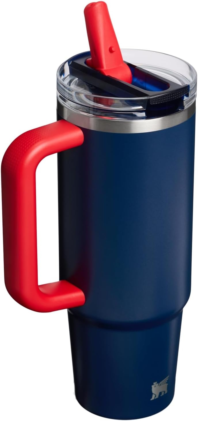 image:imageSTANLEY Quencher ProTour Flipstraw Tumbler 30 oz Caitlin Clark FutureTeam Navy Red