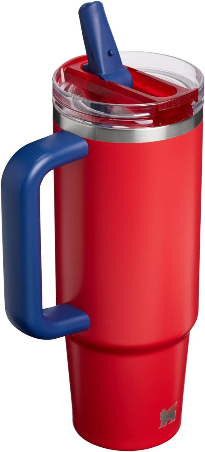 image:imageSTANLEY Quencher ProTour Flipstraw Tumbler 30 oz Caitlin Clark FutureTeam Red Dark Blue