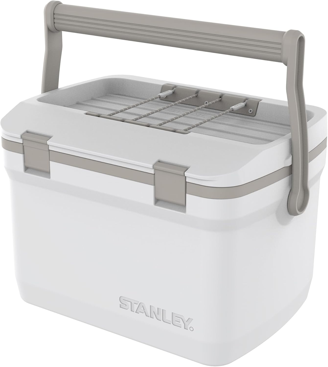 image:imageStanley 1913 Adventure EasyCarry Outdoor Cooler 151L Ice Cold For 36 Hours Cool Box BPAFree Chest Cooler With Adjustable Bungee System Rugged Travel Coolbox for 21 Cans LeakproofFrost