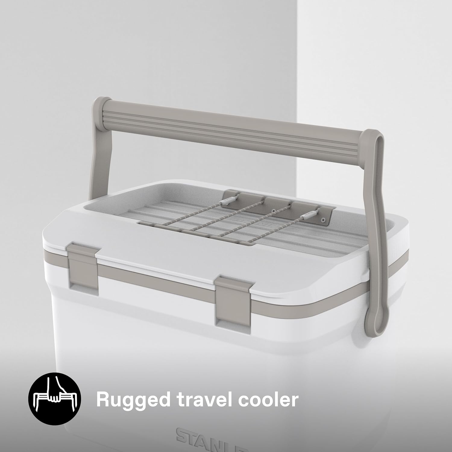 image:imageStanley 1913 Adventure EasyCarry Outdoor Cooler 151L Ice Cold For 36 Hours Cool Box BPAFree Chest Cooler With Adjustable Bungee System Rugged Travel Coolbox for 21 Cans LeakproofFrost