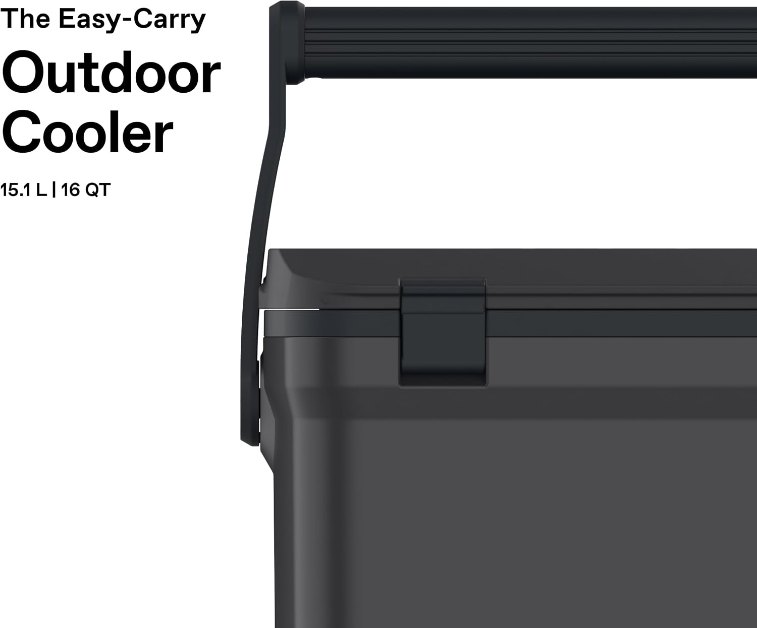 image:imageStanley 1913 Adventure EasyCarry Outdoor Cooler 151L Ice Cold For 36 Hours Cool Box BPAFree Chest Cooler With Adjustable Bungee System Rugged Travel Coolbox for 21 Cans LeakproofBlack