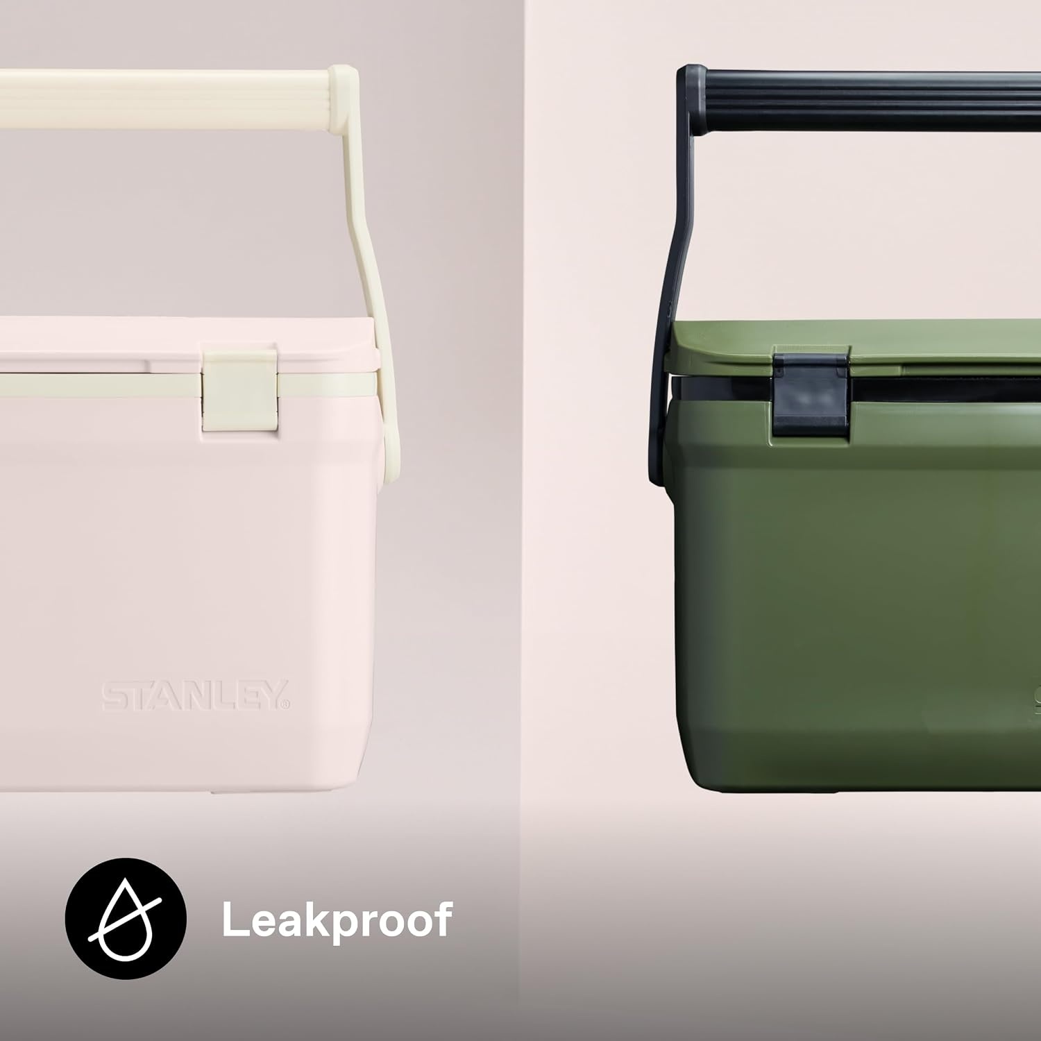 image:imageStanley 1913 Adventure Outdoor Cooler Ice Cold Up to 4 Days Cool Box BPAFree Chest Cooler Heavy Duty Camping Cooler Box Doubles as Seat Rugged Travel Coolbox LeakproofPink