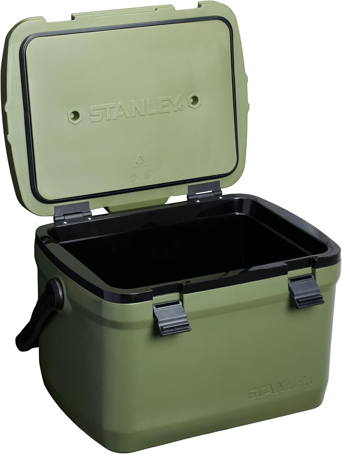 image:imageStanley 1913 Adventure Outdoor Cooler Ice Cold Up to 4 Days Cool Box BPAFree Chest Cooler Heavy Duty Camping Cooler Box Doubles as Seat Rugged Travel Coolbox LeakproofKhaki