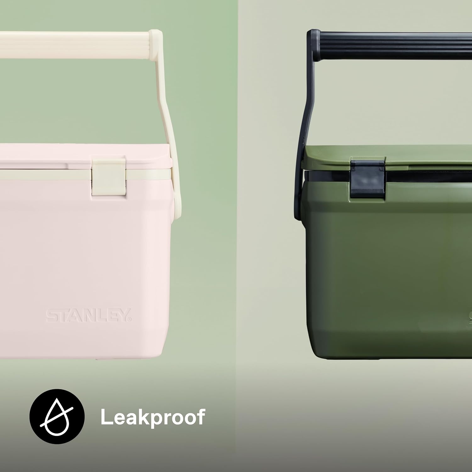 image:imageStanley 1913 Adventure Outdoor Cooler Ice Cold Up to 4 Days Cool Box BPAFree Chest Cooler Heavy Duty Camping Cooler Box Doubles as Seat Rugged Travel Coolbox LeakproofKhaki