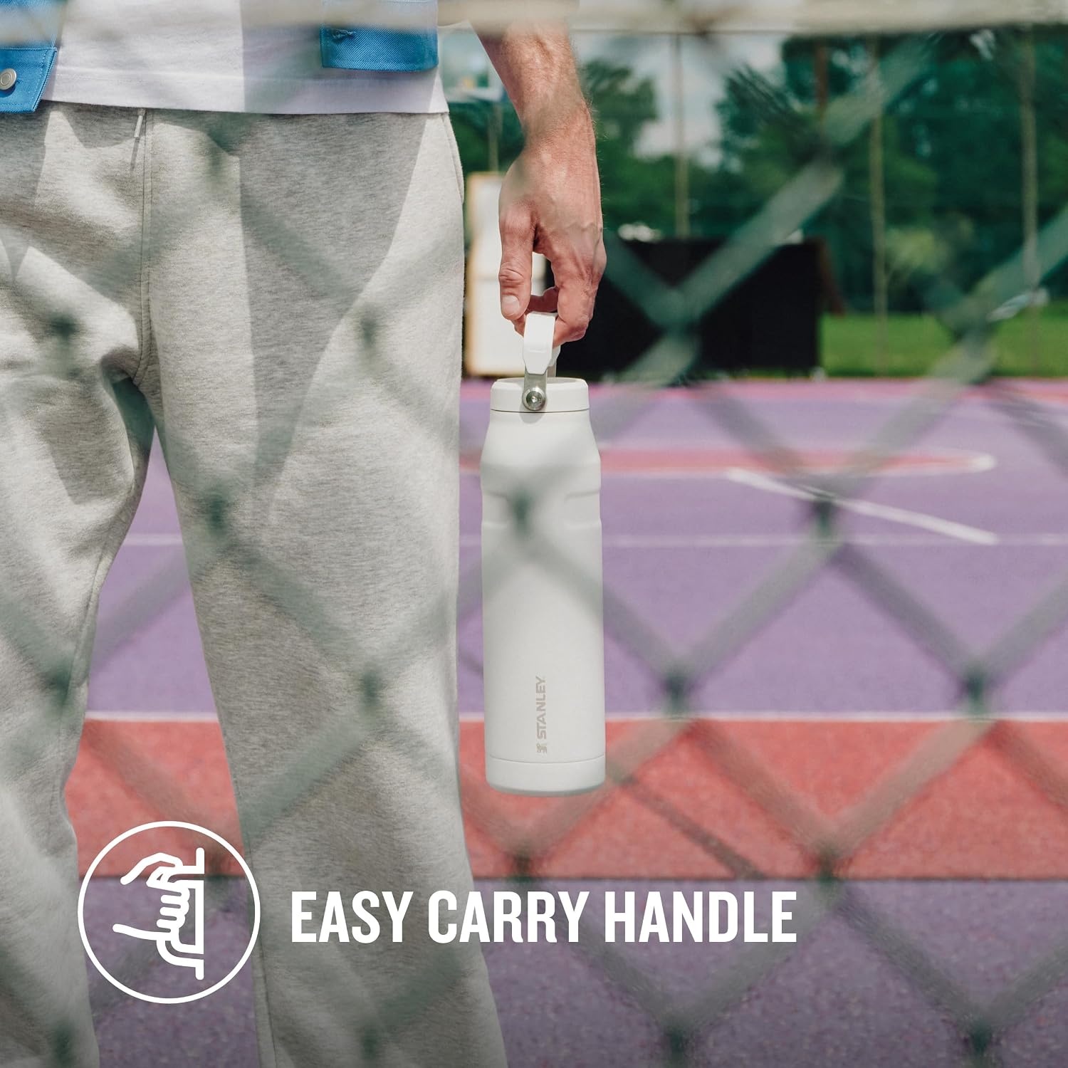 image:imageStanley 1913 Flip Straw Sports Water Bottle 07L Cobalt ChartreuseBlack