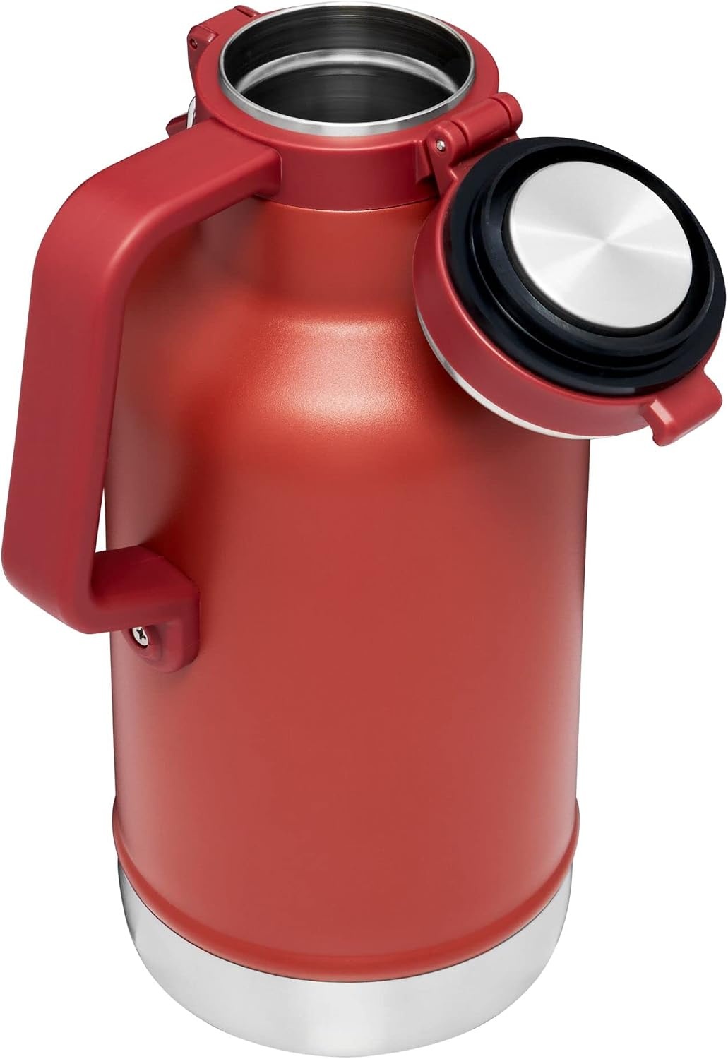 image:imageStanley Classic EasyPour Growler 64 oz Keeps Beer Cold or Coffee Hot Leakproof Steel Lined Lid and Easy to Carry Handle Insulated Stainless Steel BPAFree Stainless Steel ShaleCinnamon