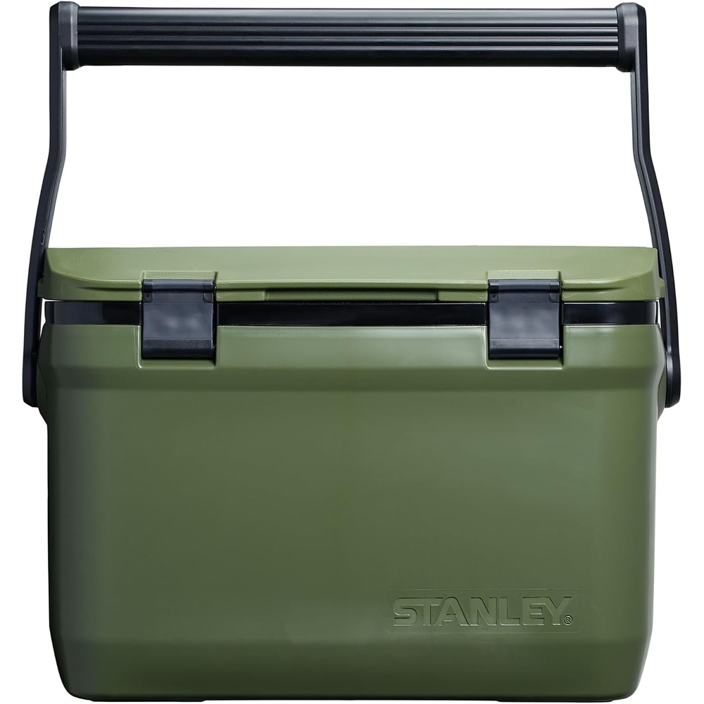 image:imageStanley 1913 Adventure Outdoor Cooler Ice Cold Up to 4 Days Cool Box BPAFree Chest Cooler Heavy Duty Camping Cooler Box Doubles as Seat Rugged Travel Coolbox LeakproofKhaki