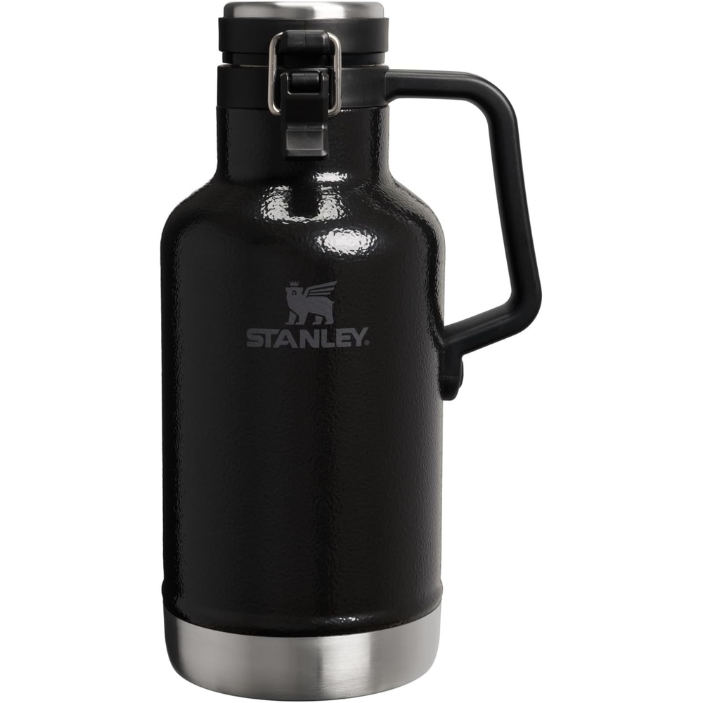 image:imageStanley Classic EasyPour Growler 64 oz  Keeps Beer Cold or Coffee Hot  Leakproof Steel Lined Lid and Easy to Carry Handle  Insulated Stainless Steel  BPAFree  Stainless Steel ShaleHammertone Black