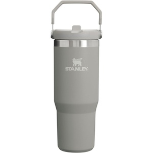 STANLEY IceFlow Stainless Steel Tumbler – Vacuum Insulated Water Bottle for Home, Office or Car Reusable Cup with Straw Leak Resistant Flip Cold for 12 Hours or Iced for 2 Days, Ash, 30 OZ / 0.89 L(Ash)